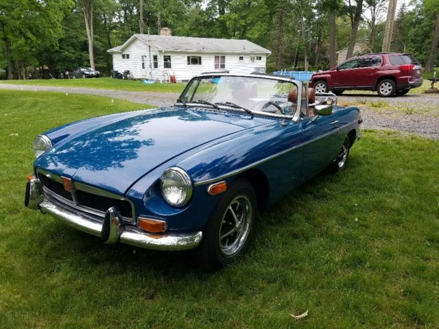 1974 Teal Blue MG MGB Convertible