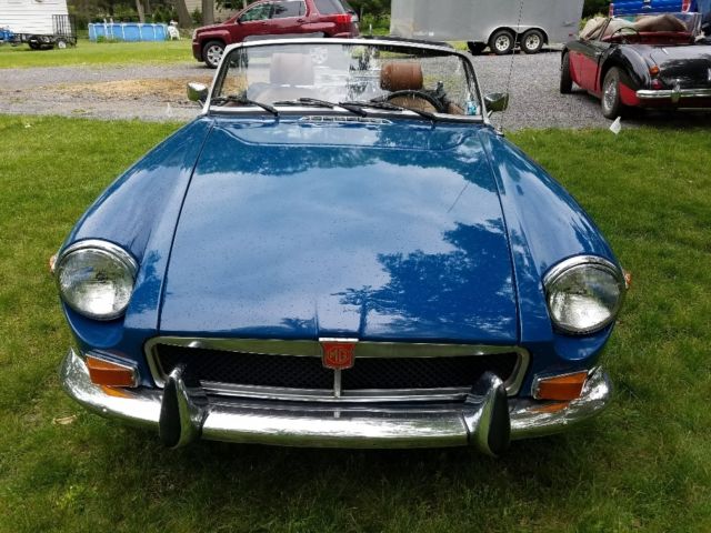 1974 Teal Blue MG MGB Convertible