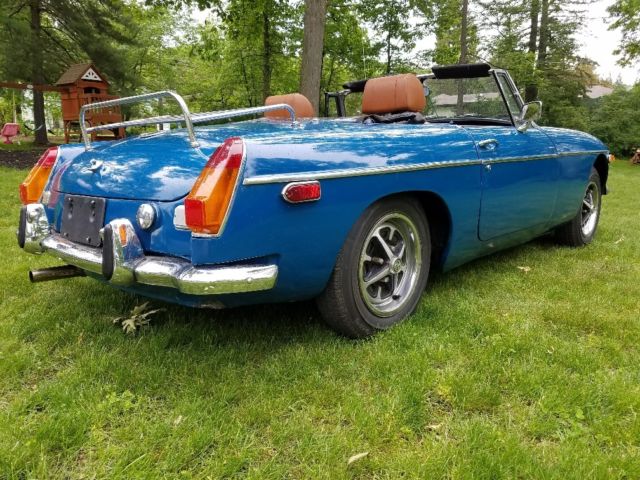 1974 Teal Blue MG MGB Convertible