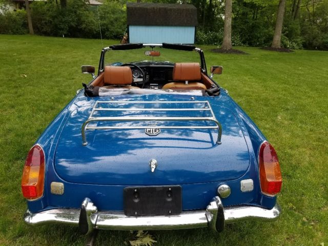1974 Teal Blue MG MGB Convertible