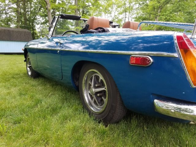 1974 Teal Blue MG MGB Convertible