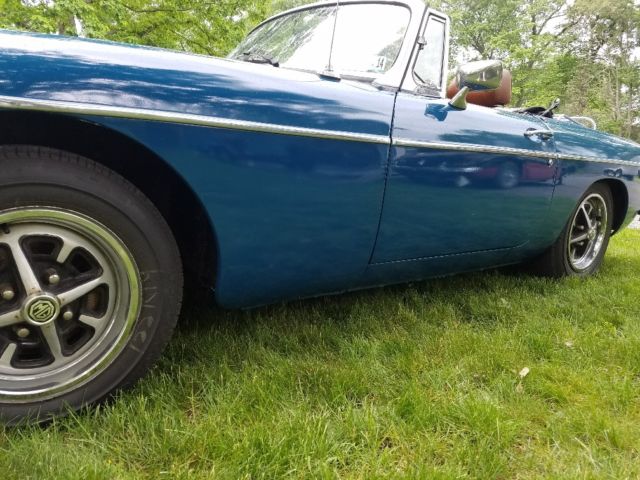 1974 Teal Blue MG MGB Convertible