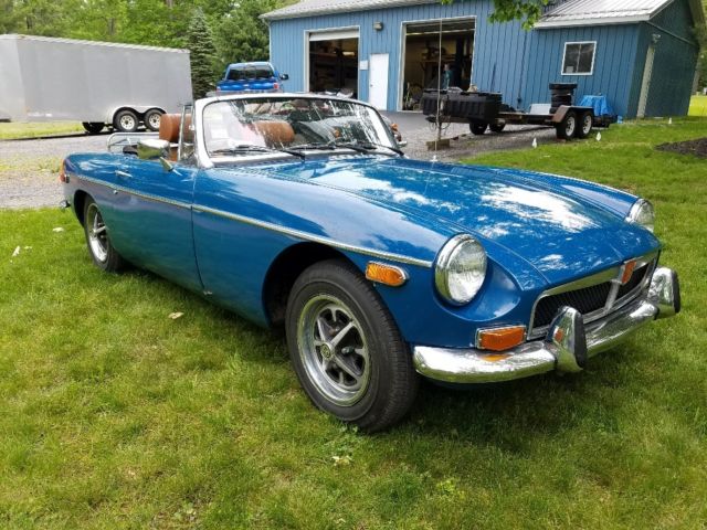 1974 Teal Blue MG MGB Convertible