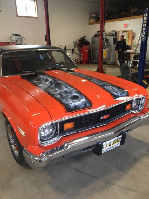 1974 Orange Chevrolet Nova Coupe