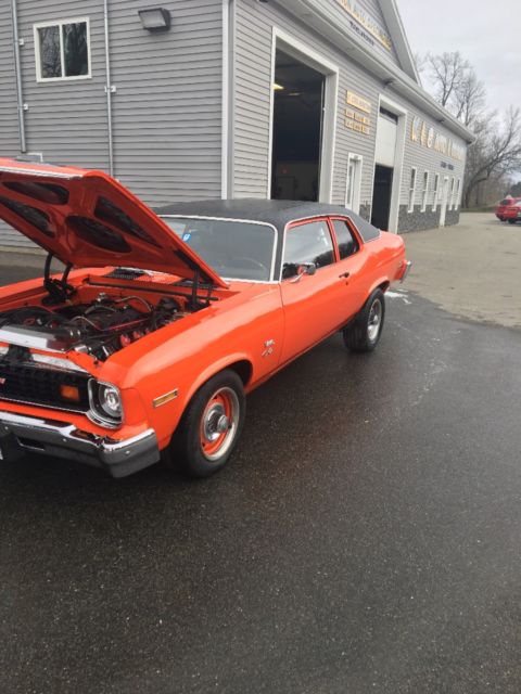 1974 Orange Chevrolet Nova Coupe