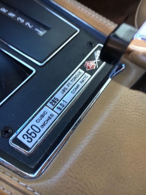 1974 White Chevrolet Corvette T -Top