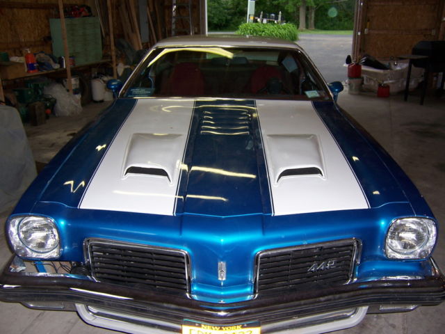 1974 Blue Oldsmobile 442 Coupe