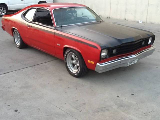 1974 Red Plymouth Duster Coupe