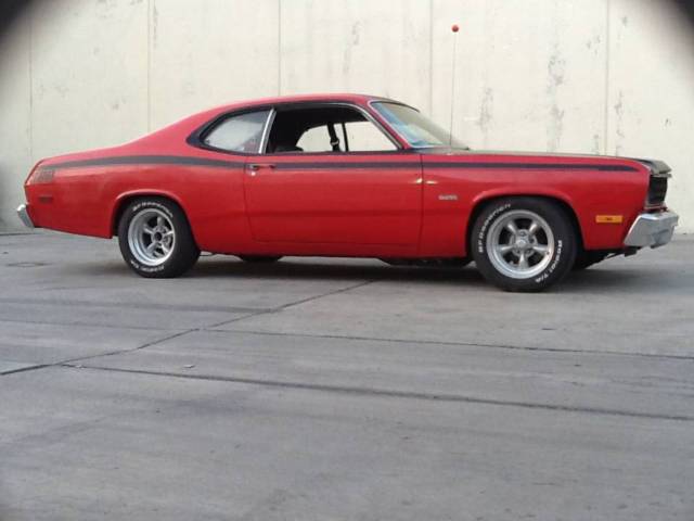 1974 Red Plymouth Duster Coupe