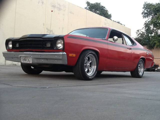 1974 Red Plymouth Duster Coupe