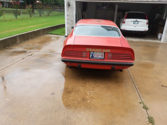 1974 Red Pontiac Trans Am Coupe
