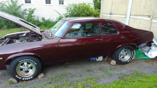 1974 Burgundy Pontiac GTO Hatchback