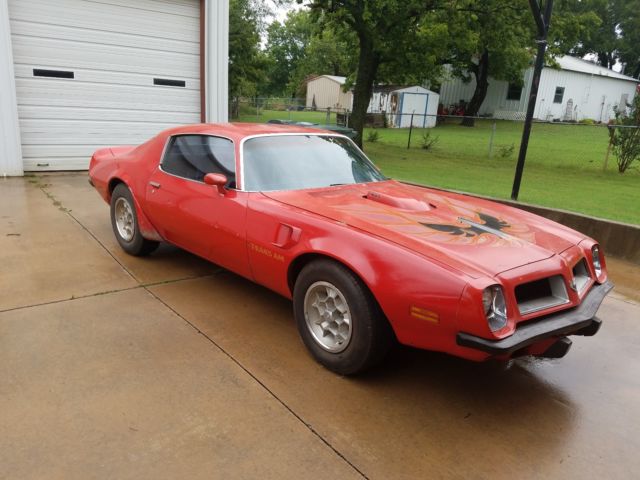 1974 Red Pontiac Trans Am Coupe