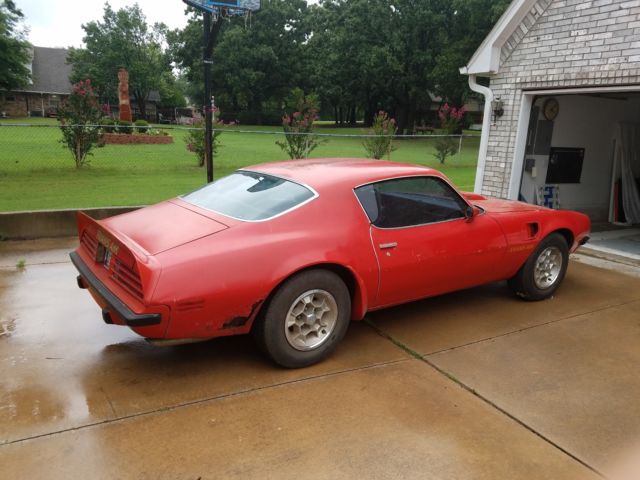 1974 Red Pontiac Trans Am Coupe
