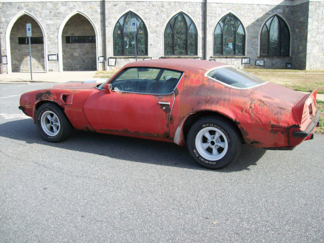 1974 Red Pontiac Trans Am Coupe