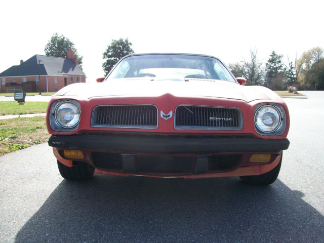 1974 Red Pontiac Trans Am Coupe