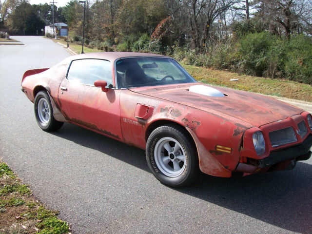 1974 Red Pontiac Trans Am Coupe
