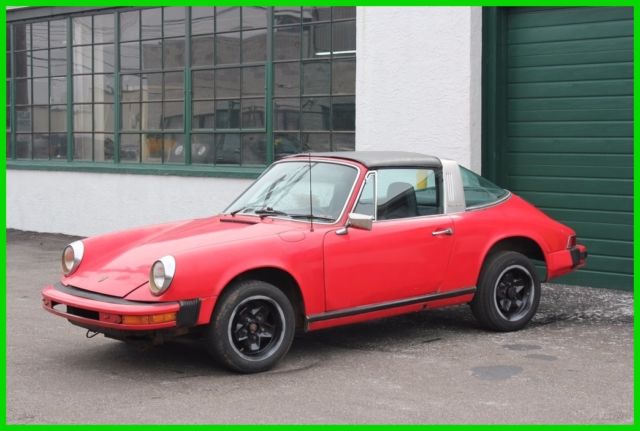 1974 Red Porsche 911 Convertible