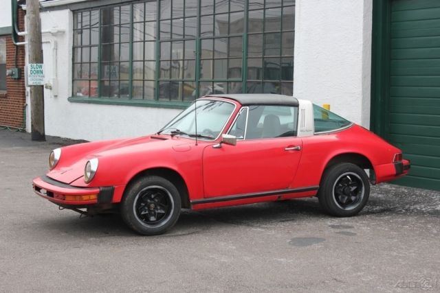 1974 Red Porsche 911 Convertible
