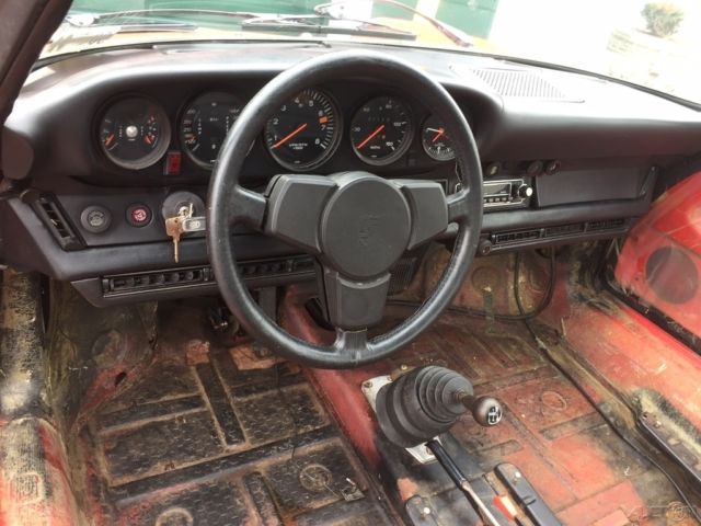 1974 Red Porsche 911 Convertible