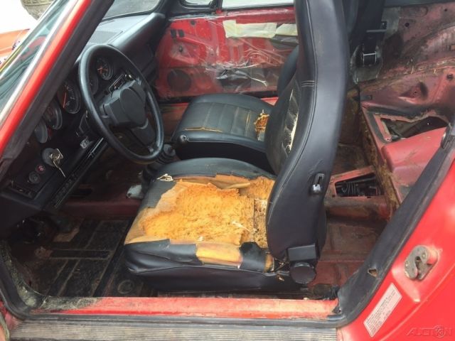 1974 Red Porsche 911 Convertible