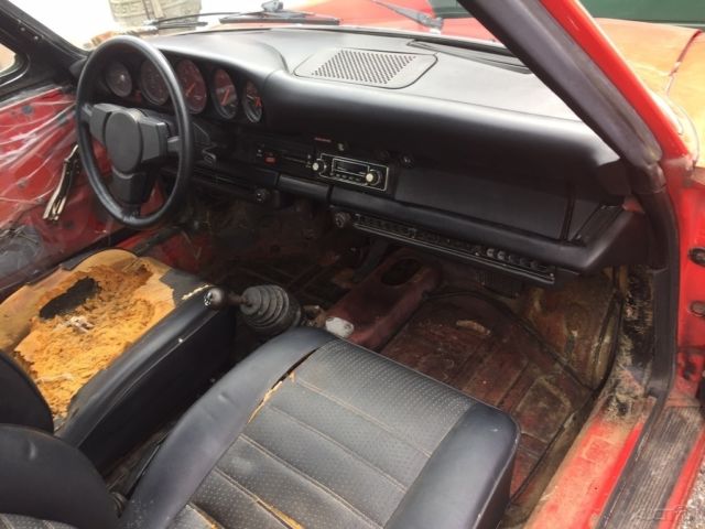 1974 Red Porsche 911 Convertible