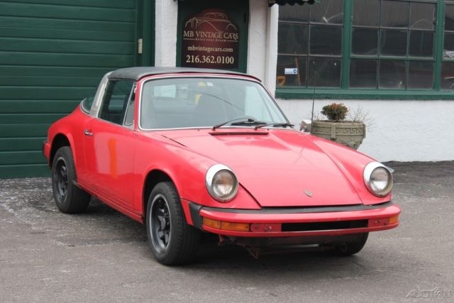 1974 Red Porsche 911 Convertible