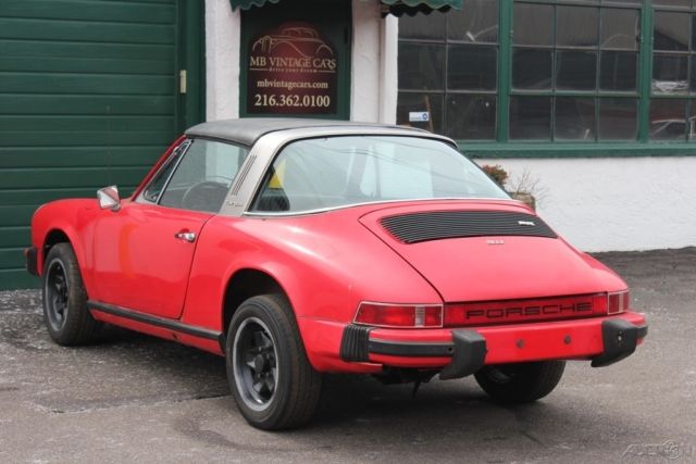 1974 Red Porsche 911 Convertible