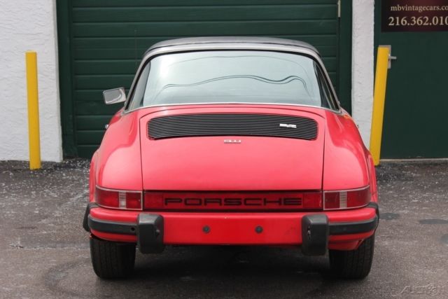 1974 Red Porsche 911 Convertible