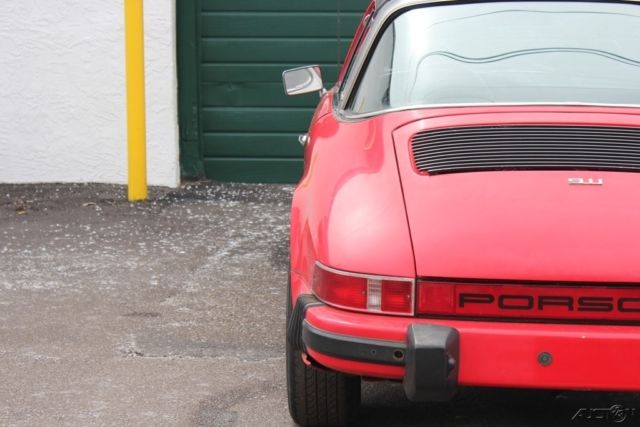 1974 Red Porsche 911 Convertible