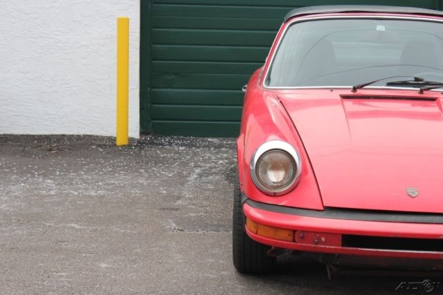 1974 Red Porsche 911 Convertible