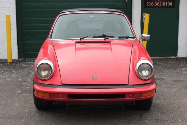 1974 Red Porsche 911 Convertible