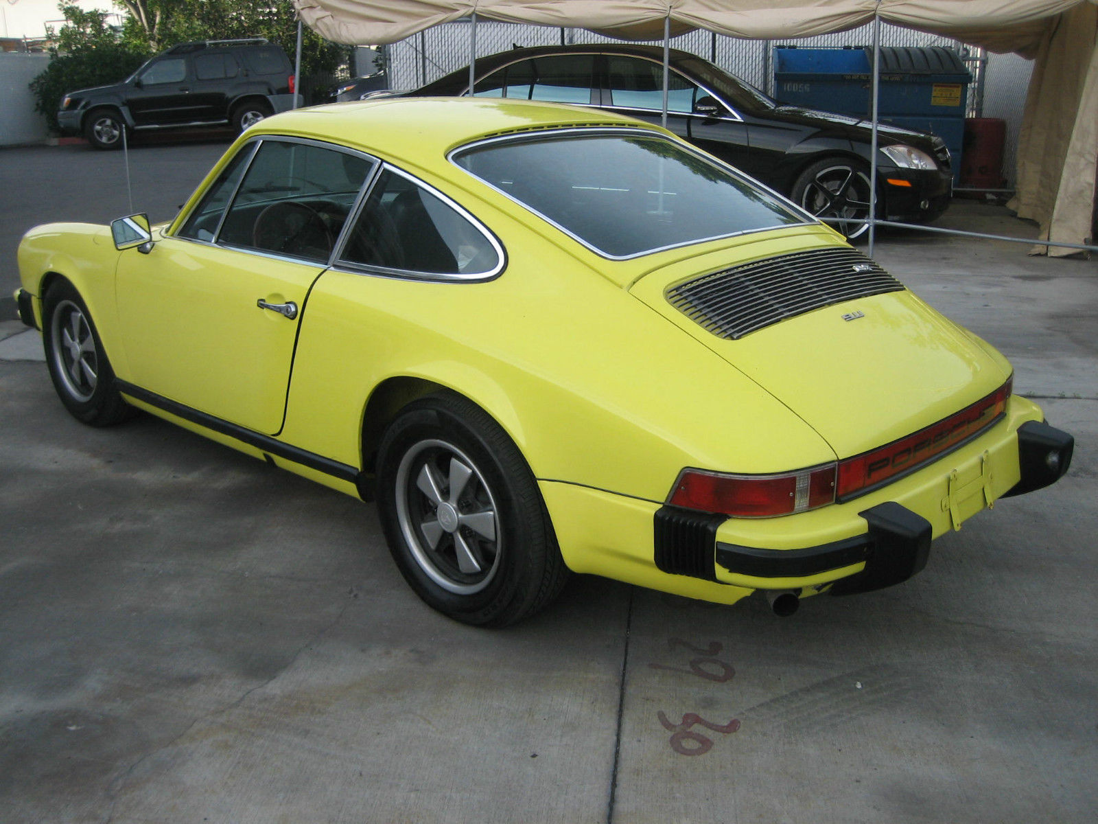 1974 Yellow Porsche 911 Coupe