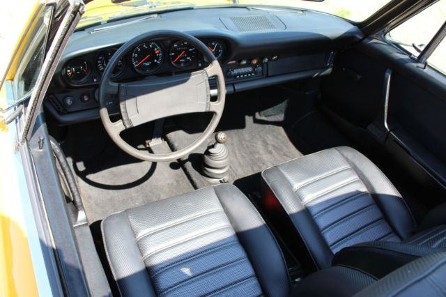 1974 Yellow Porsche 911 Targa