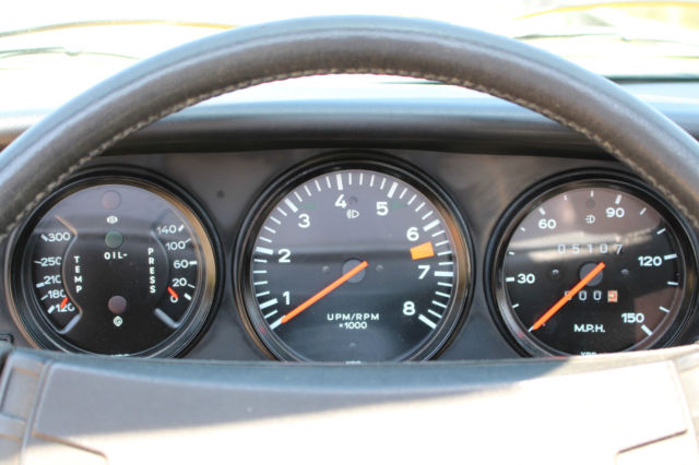 1974 Yellow Porsche 911 Targa