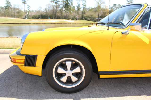 1974 Yellow Porsche 911 Targa