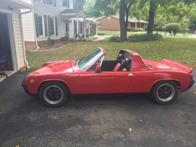 1974 Red Porsche 914 Targa