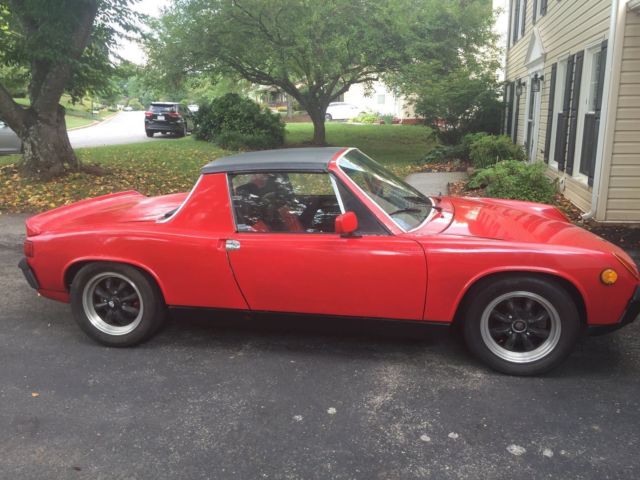 1974 Red Porsche 914 Targa
