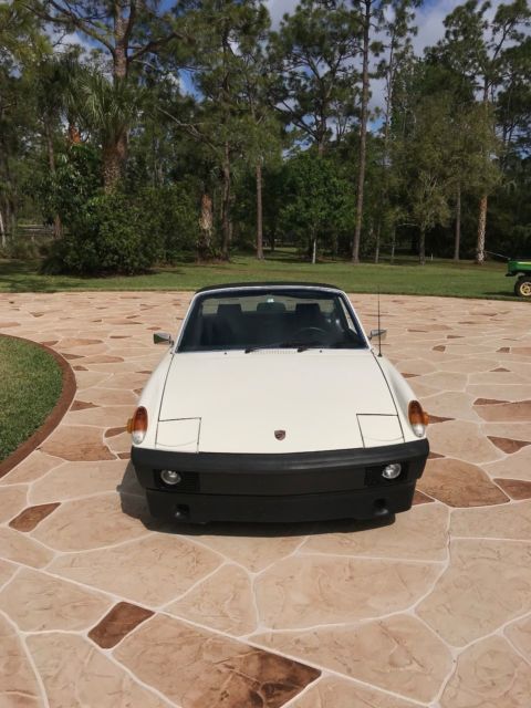 1974 White Porsche 914 Convertible