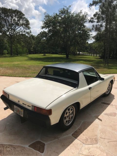 1974 White Porsche 914 Convertible