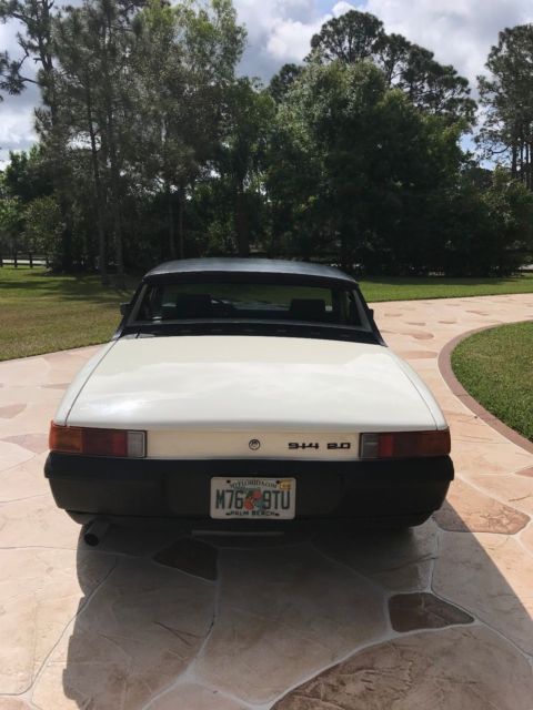 1974 White Porsche 914 Convertible