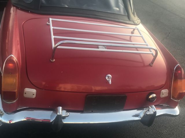 1974 Red MG MGB Convertible