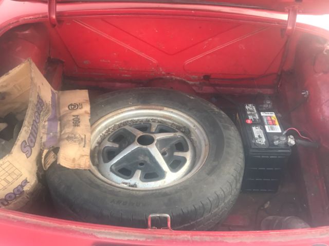 1974 Red MG MGB Convertible