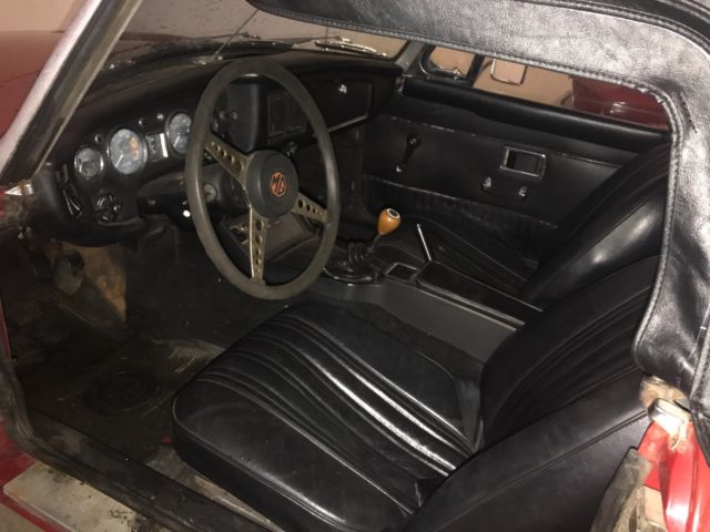 1974 Red MG MGB Convertible