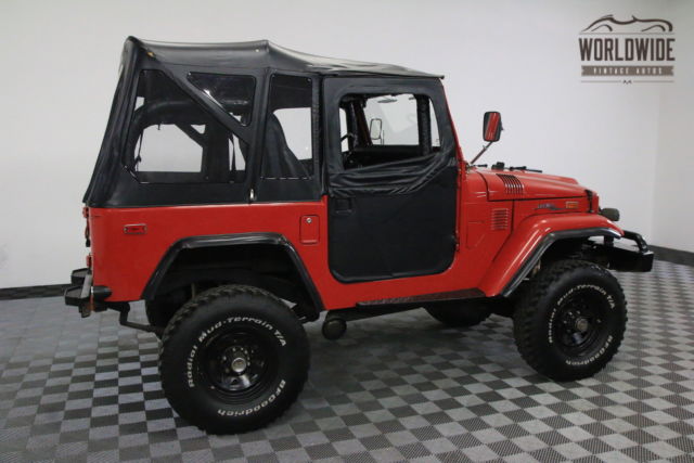 1974 Red Toyota FJ40 Convertible
