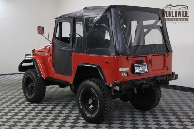 1974 Red Toyota FJ40 Convertible