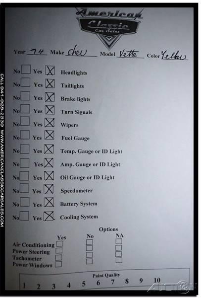 1974 Red Chevrolet Corvette