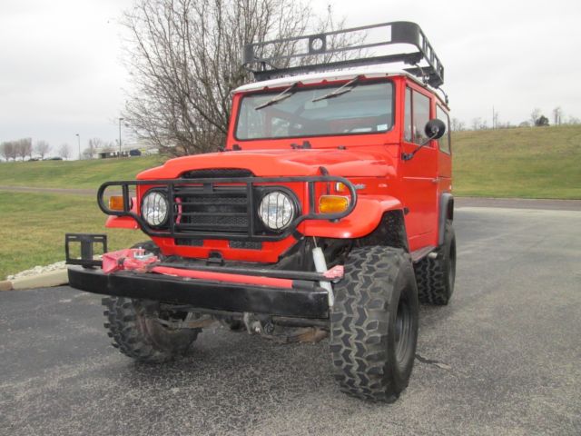 1974 Red Toyota Land Cruiser SUV