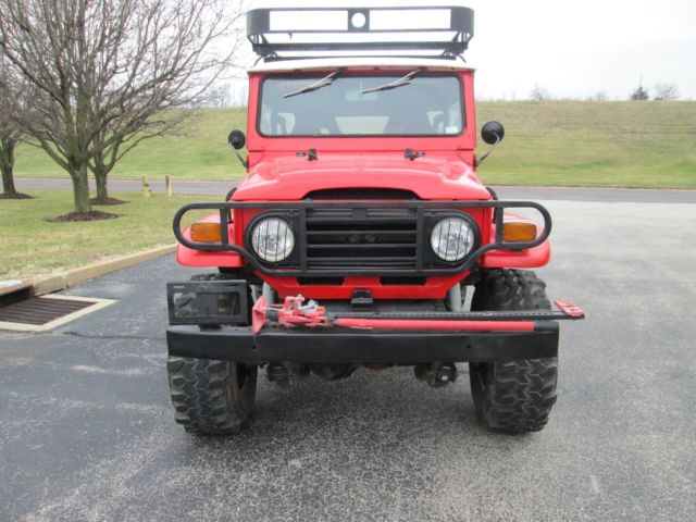 1974 Red Toyota Land Cruiser SUV