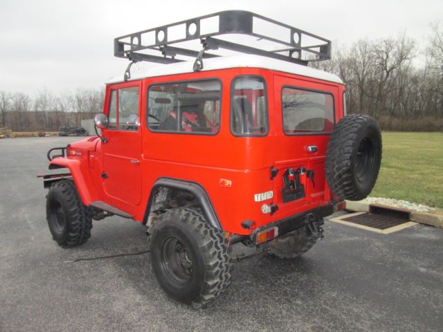 1974 Red Toyota Land Cruiser SUV